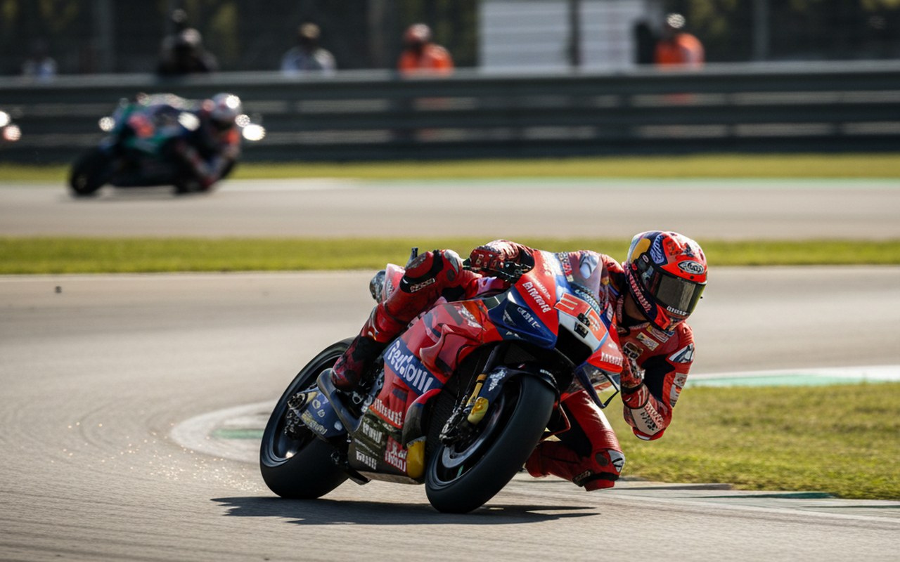 Johann Zarco en pleine course MotoGP, illustrant son style de pilotage dynamique