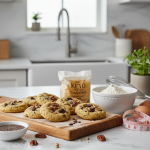 Illustration réaliste sur Recette de cookies protéinés keto